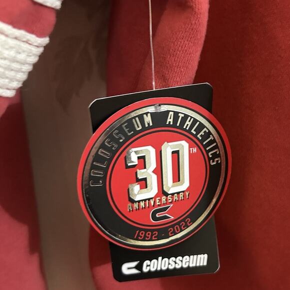 Colosseum DAYTON FLYERS Mens Sz L RED O HOOLIGAN Hoodie Waffle Stitched New NWT - Picture 6 of 10